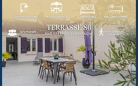 Terrasse 86 - Terrasse & Climatisation - 4-6 Personnes - Bnb Epernay